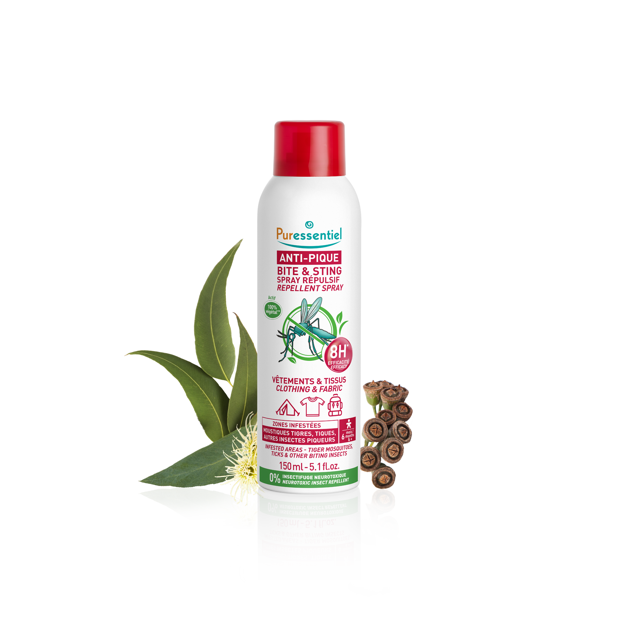 Spray anti-moustiques vêtements tissus Santé naturelle