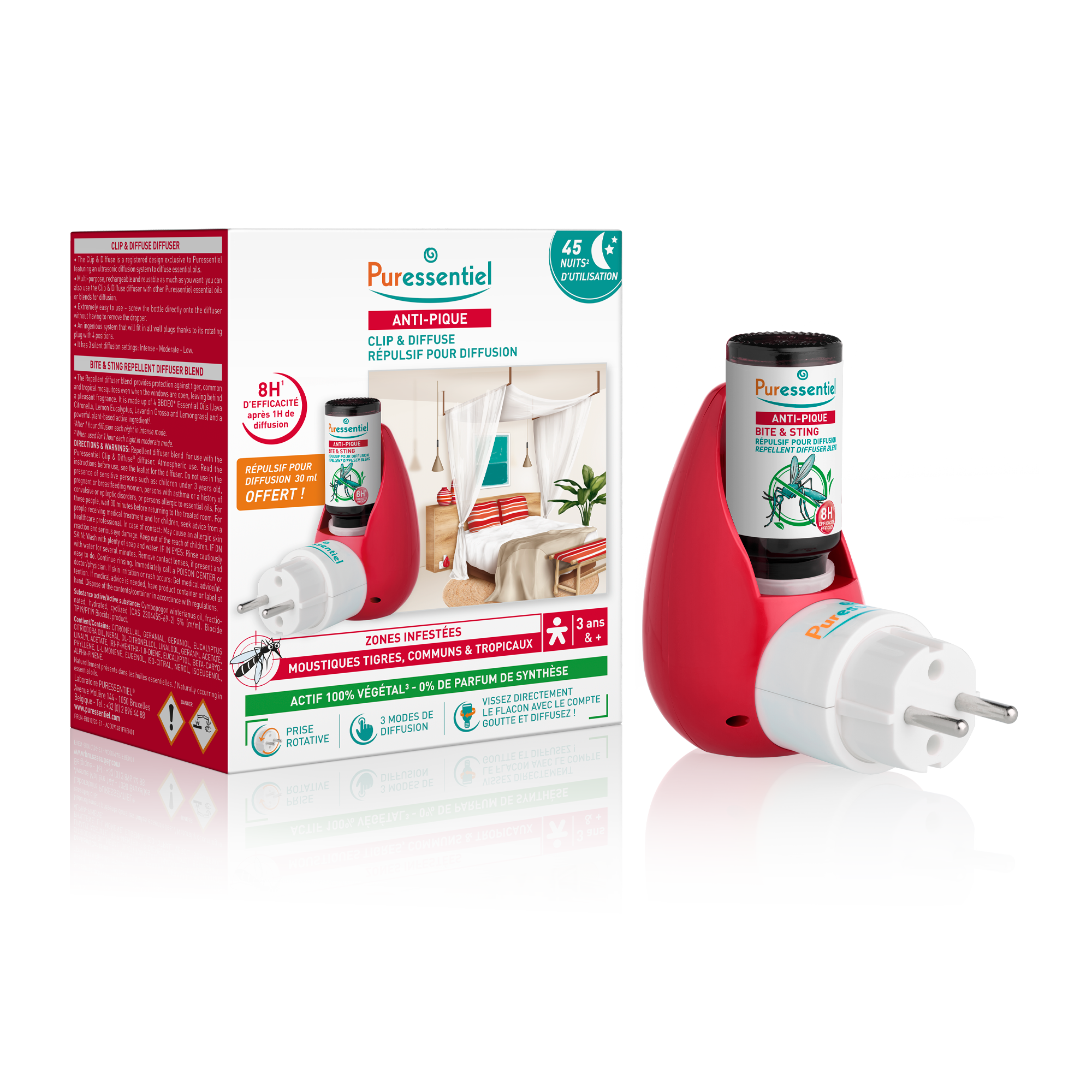 Coffret Clip & Diffuse et Répulsif pour diffusion