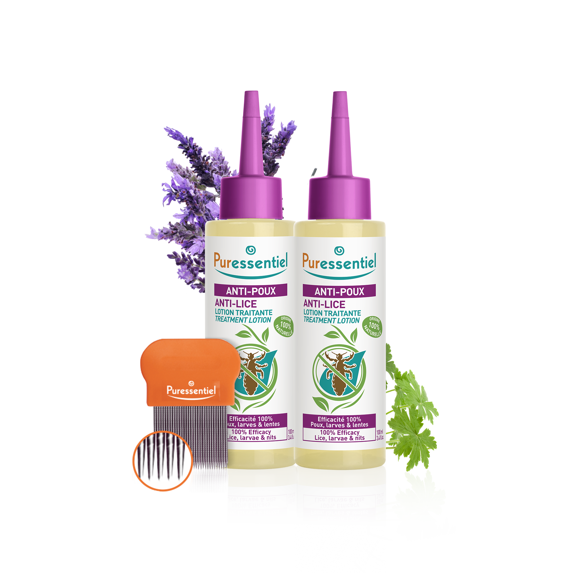 Duo Lotion Traitante Anti-Poux avec peigne