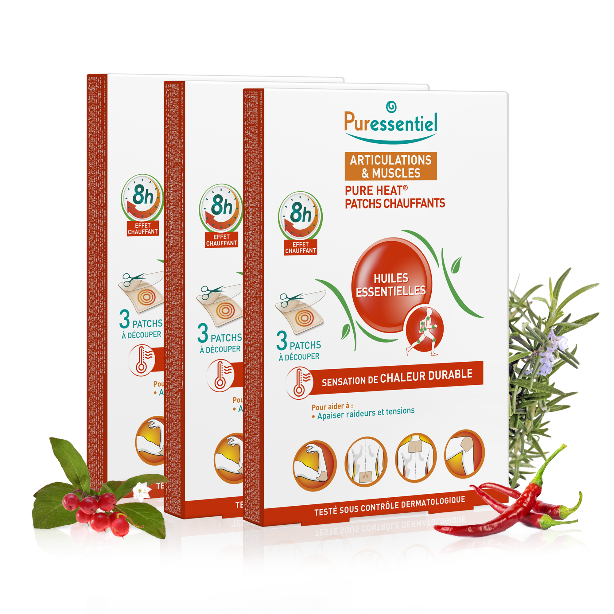 Trio Patchs chauffants Pure Heat®