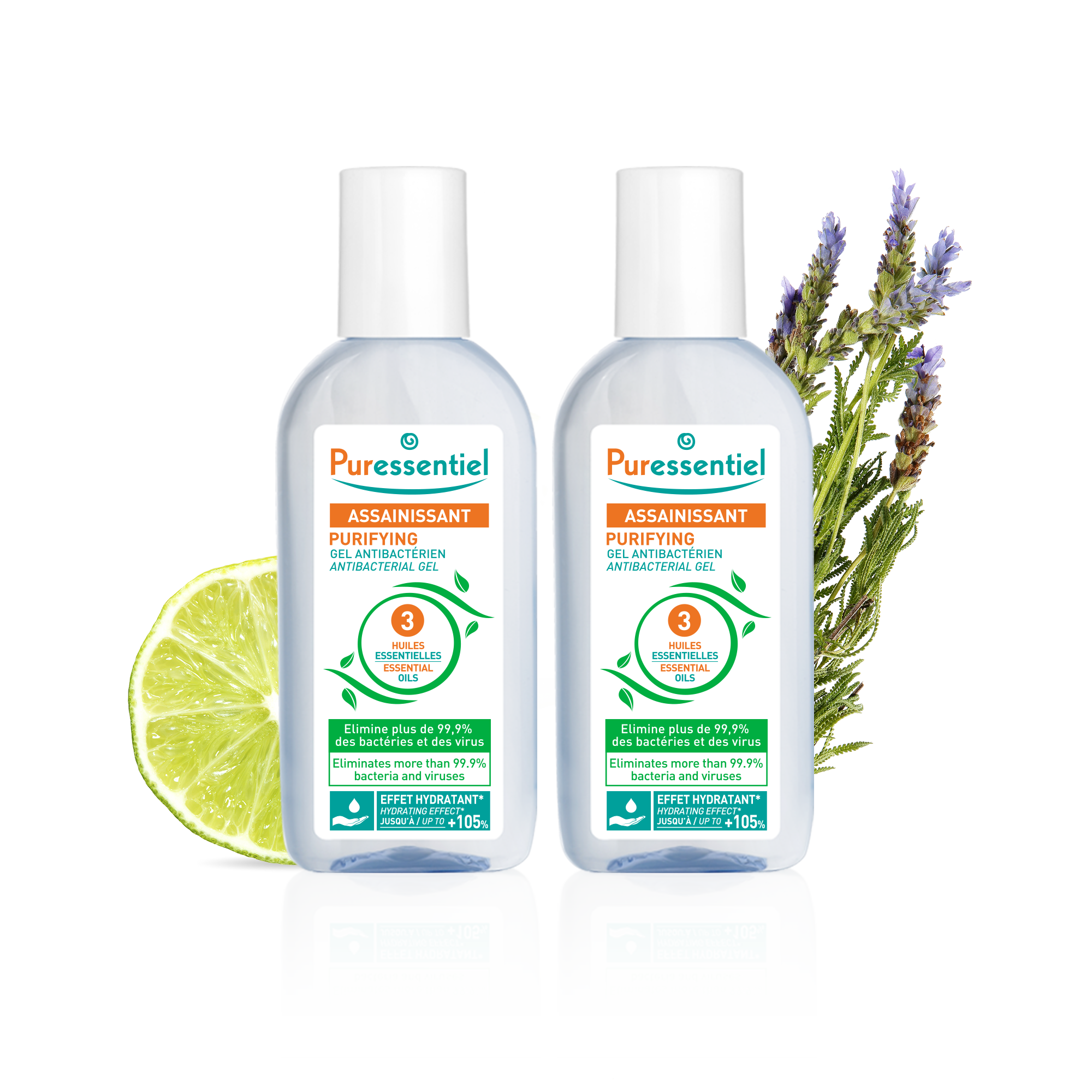 Duo Gel Antibactérien Assainissant