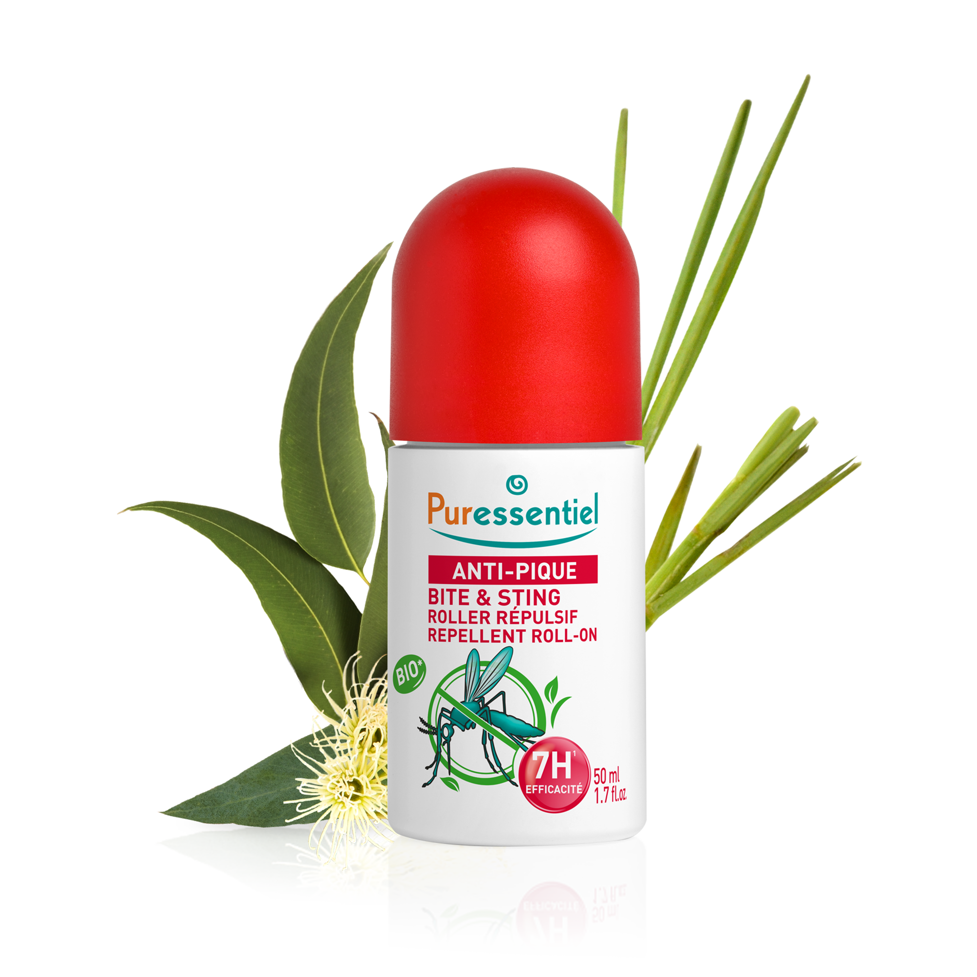 Roller répulsif visage & corps aux huiles essentielles bio puressentiel anti moustique