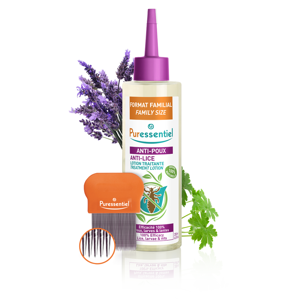 Lotion Traitante Anti-Poux avec peigne