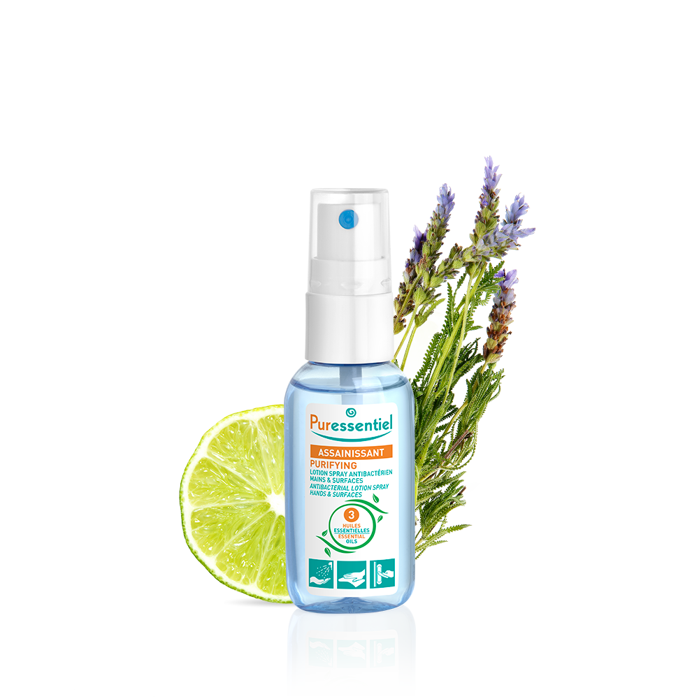 Lotion Spray Antibactérien Mains et surfaces Puressentiel 25 ml