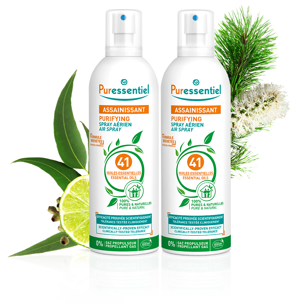 Duo Spray Assainissant Grand Format Puressentiel