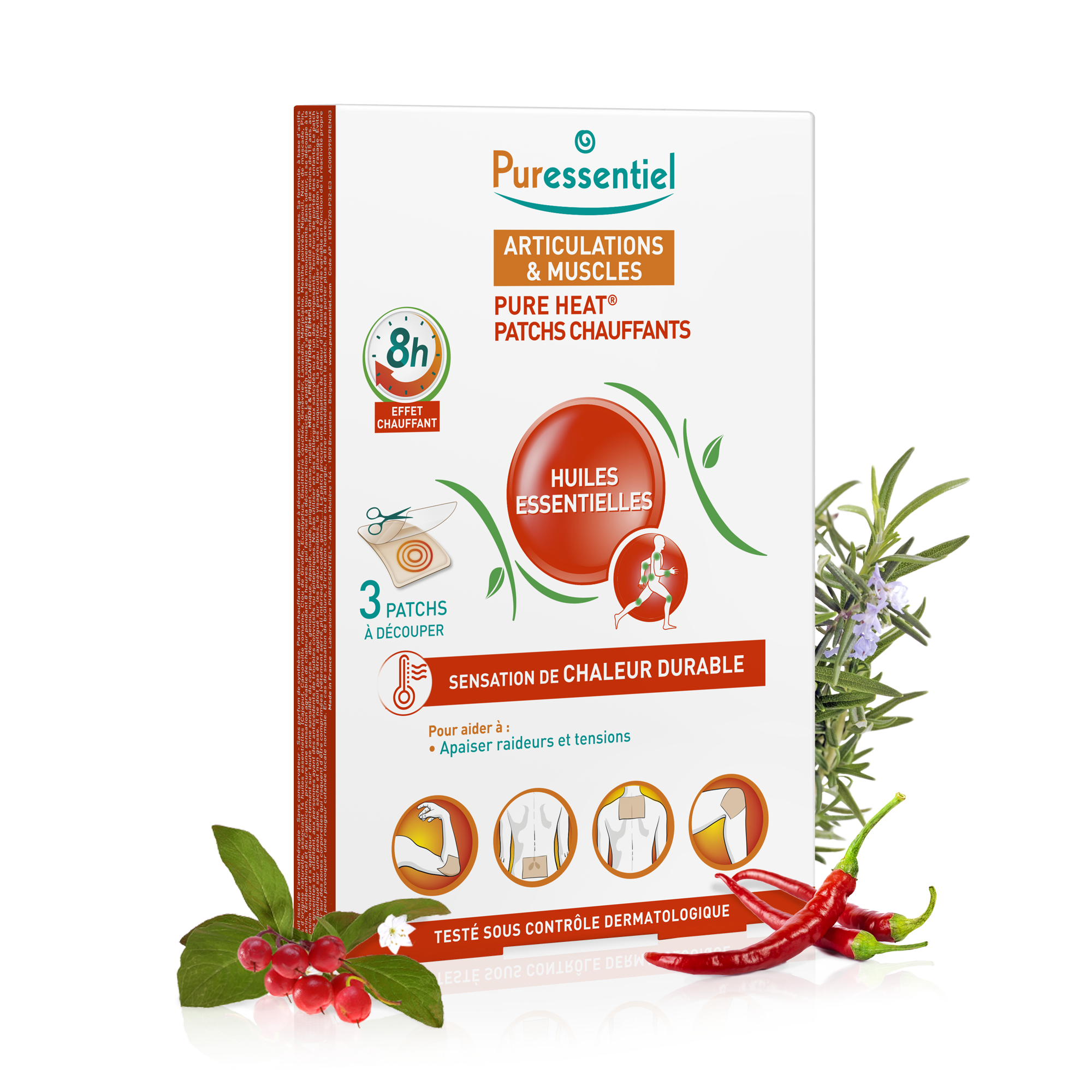 patchs chauffants pure heat puressentiel
