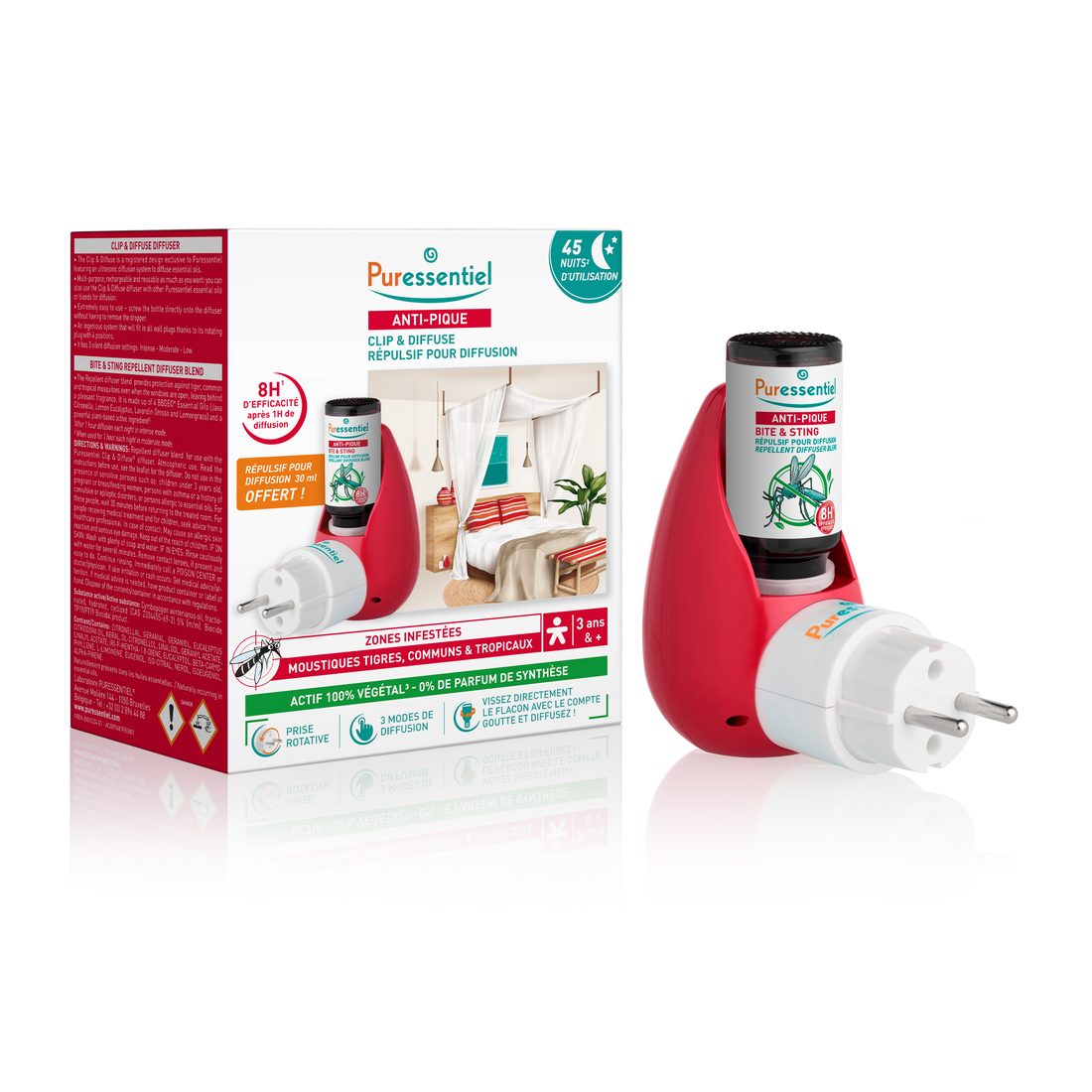 Coffret Clip &amp; Diffuse et Répulsif pour diffusion