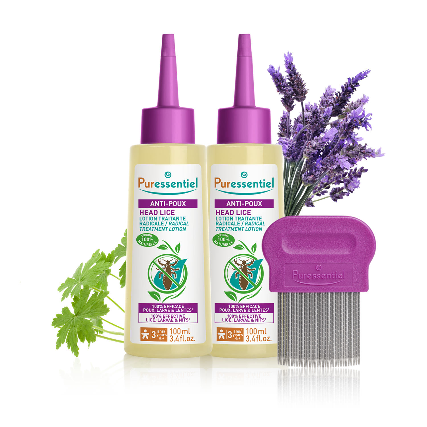 Duo Lotion Traitante Radicale Anti-Poux avec peigne