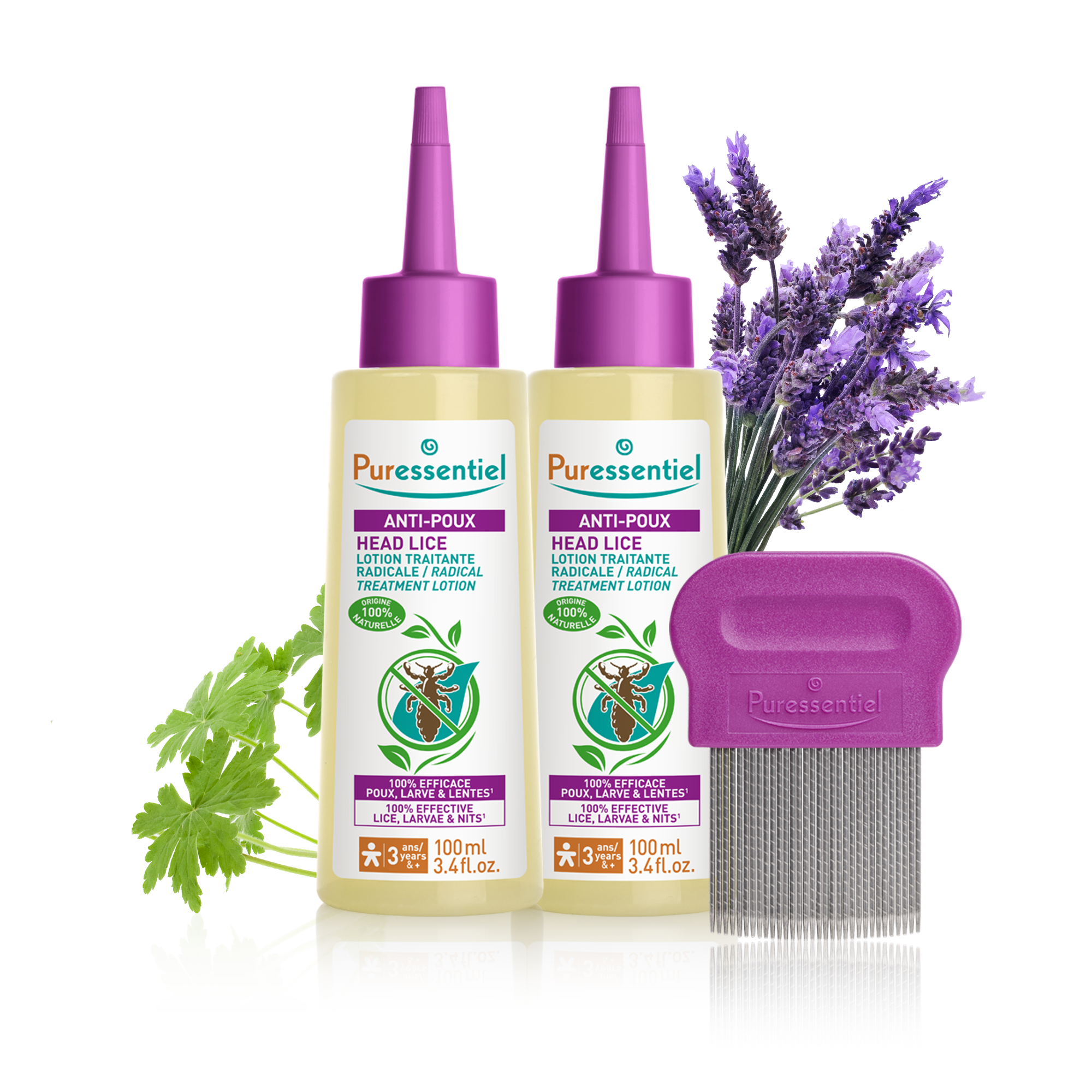 Duo Lotion Traitante Radicale Anti-Poux avec peigne