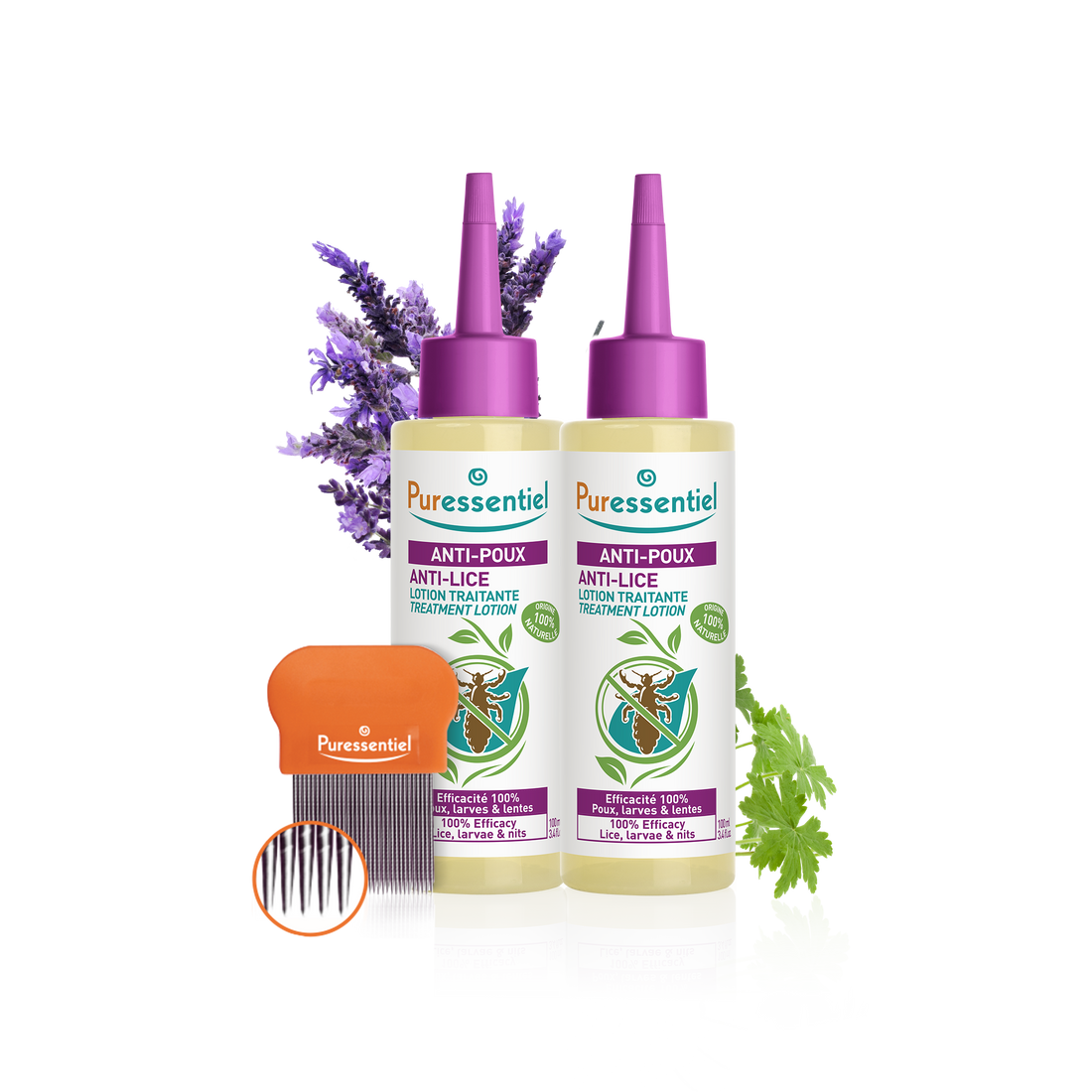 Duo Lotion Traitante Anti-Poux avec peigne