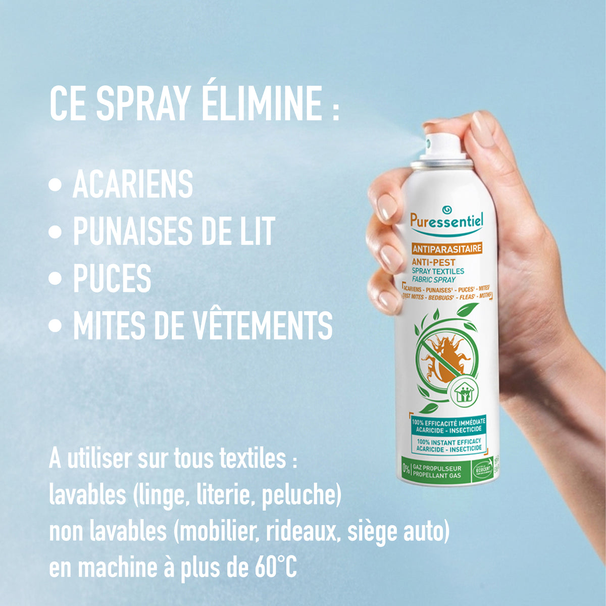 Spray Textiles Antiparasitaire
