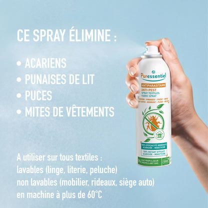 Spray Textiles Antiparasitaire
