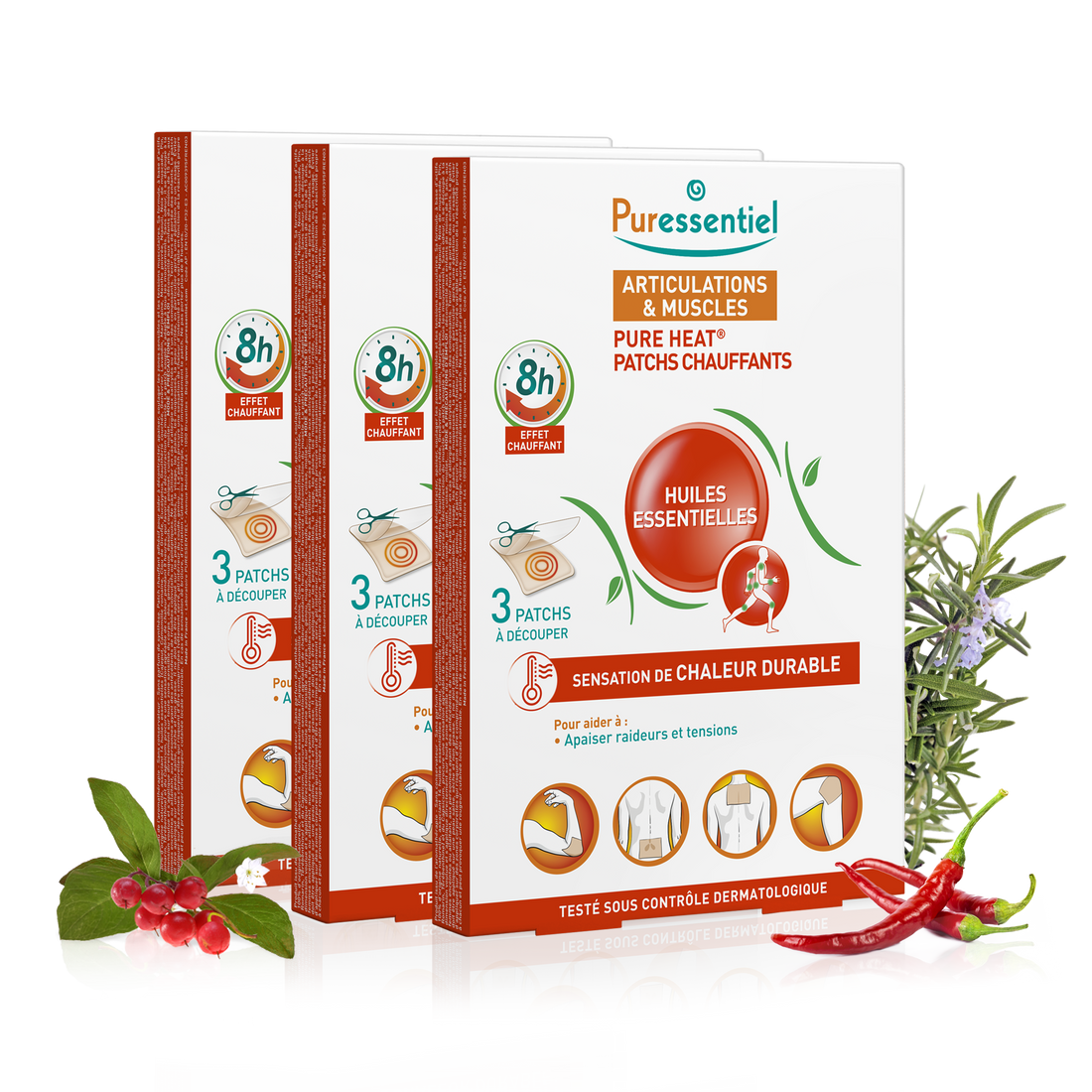 Trio Patchs chauffants Pure Heat®