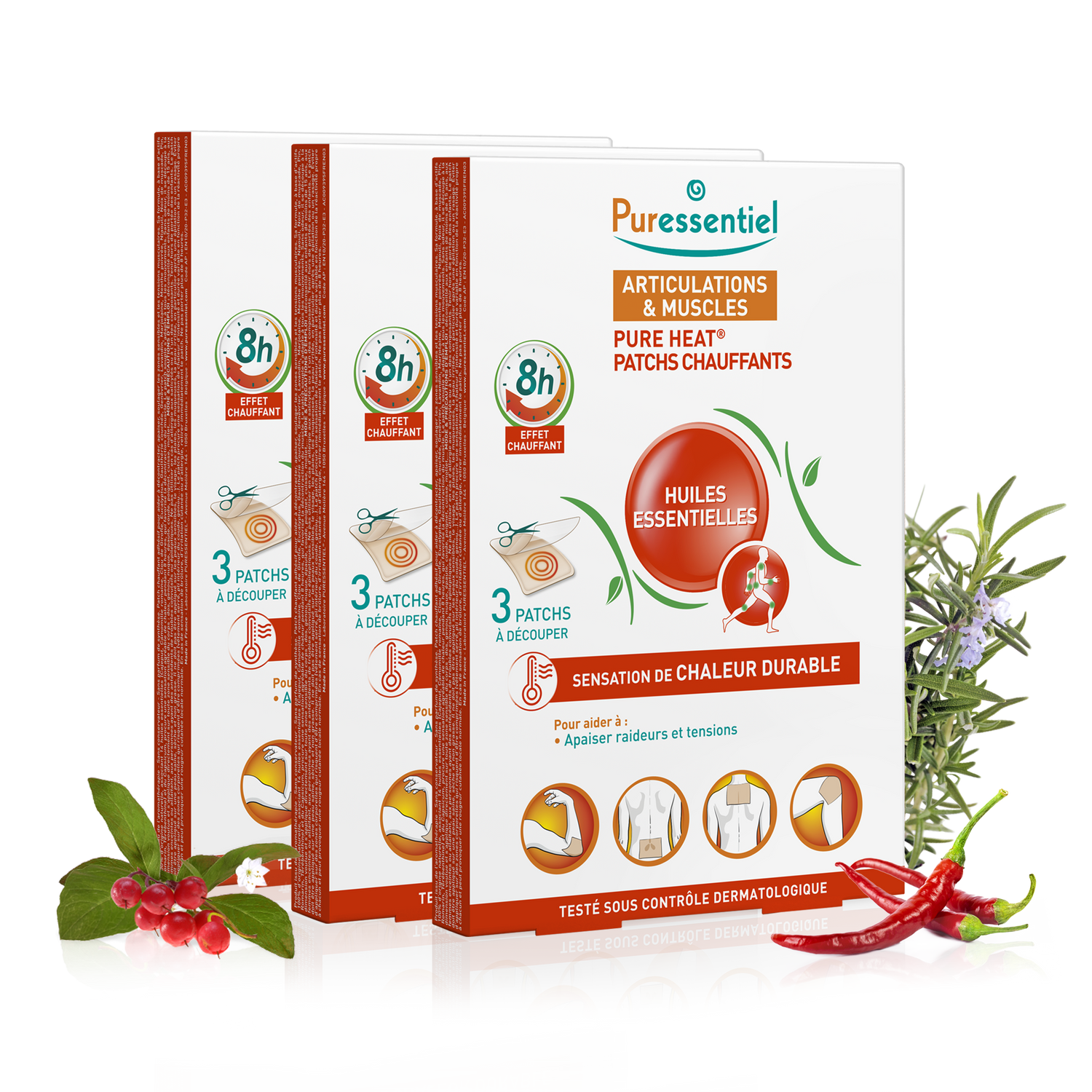 Trio Patchs chauffants Pure Heat®