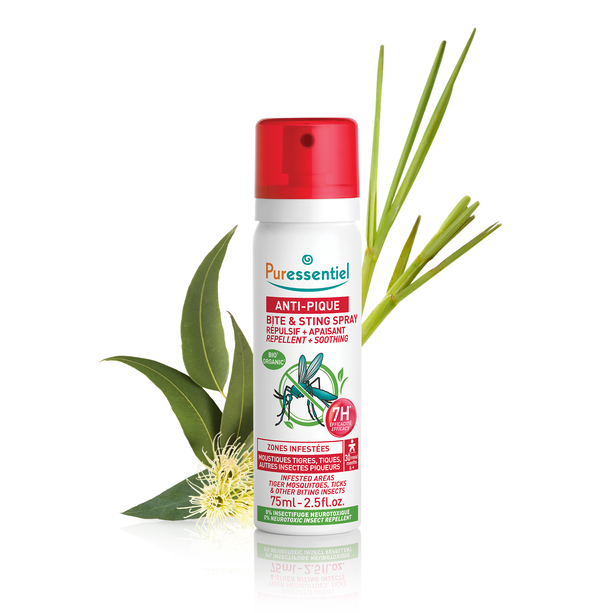 Puressentiel Anti-Pique Spray Répulsif Anti-Moustiques 75ml