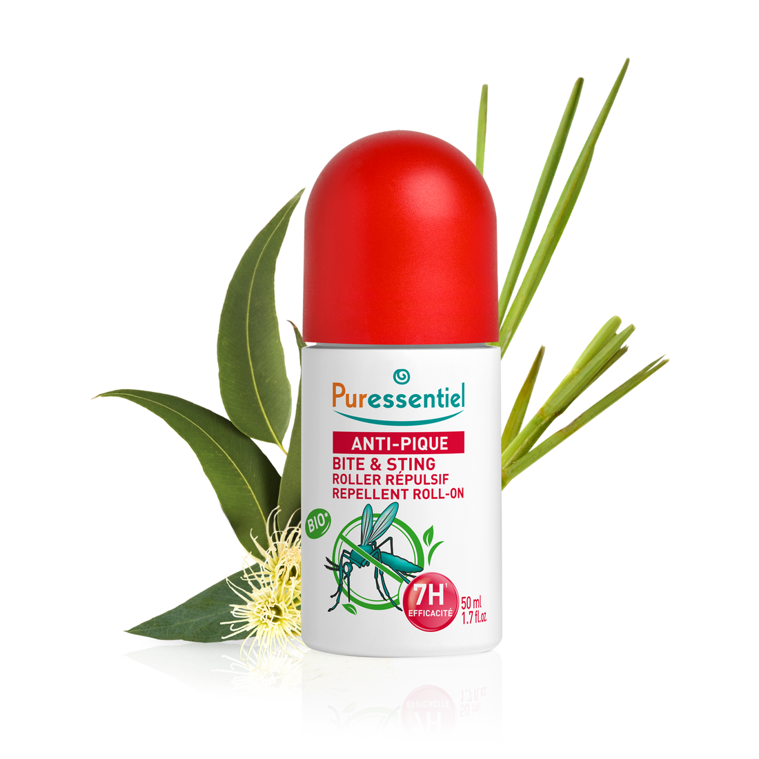 Roller répulsif visage & corps aux huiles essentielles bio puressentiel anti moustique