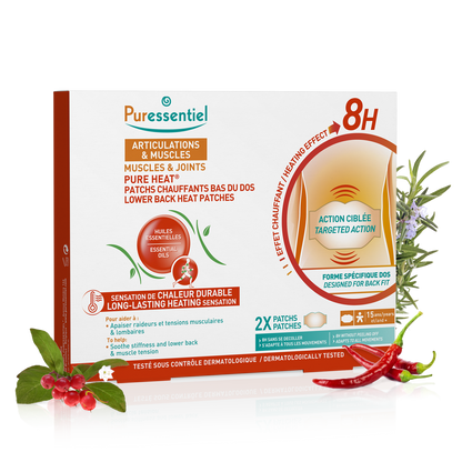 Patchs chauffants bas du dos Pure Heat® Articulations &amp; Muscles